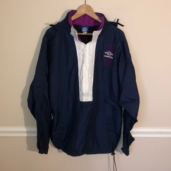 Umbro Other - Vinatge Umbro WIndbreaker Coat XL Navy Purple